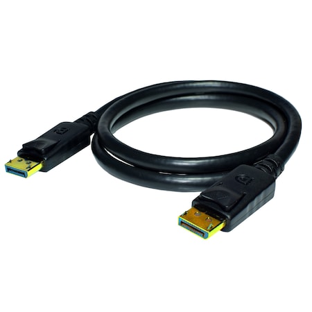 Weltron 6 Display Port Male To Male Cable Black 91-720-6